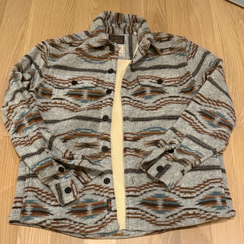 Faherty Thunder Voice Eagle Range High Pile Fleece Lined CPO